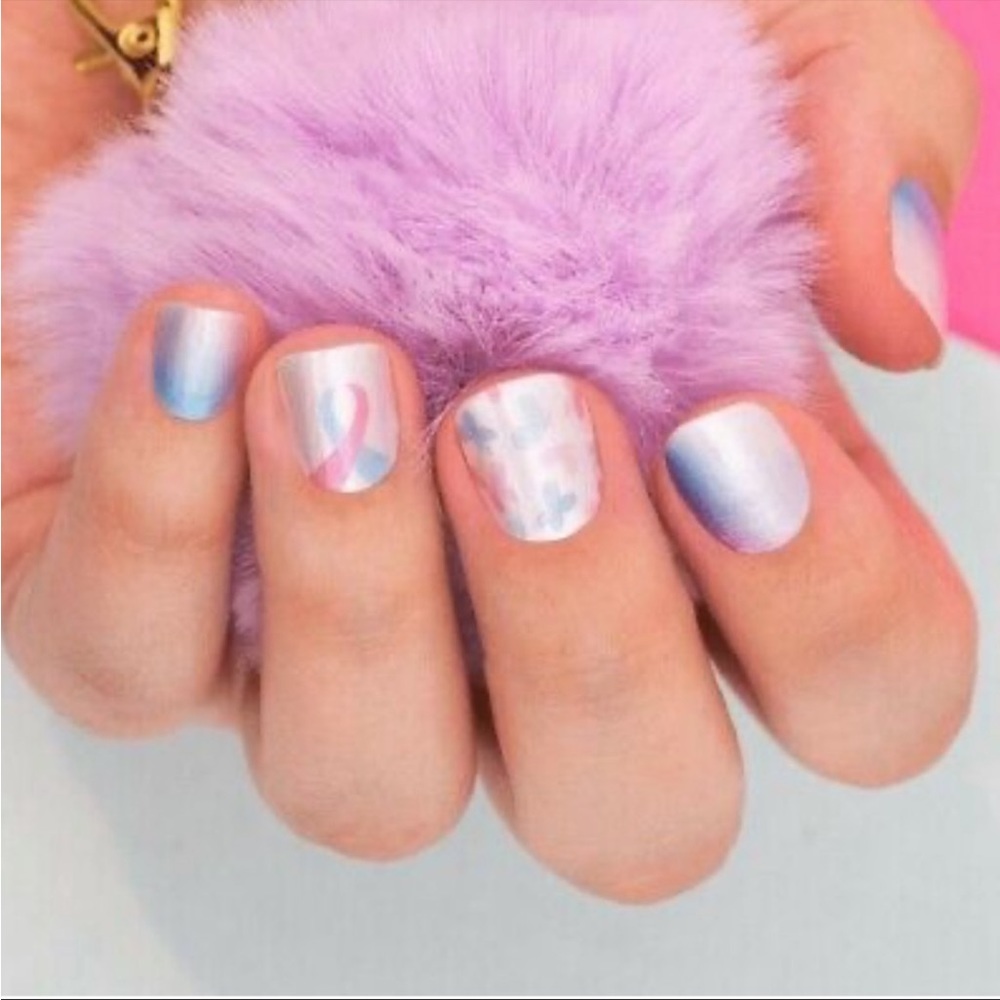 *Retired* Color Street: Never Forgotten | Awareness Set Pastel Pink Blue Pastel